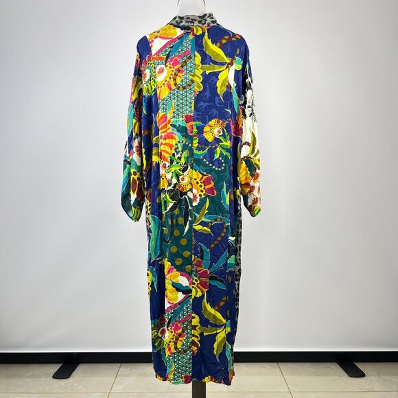 NWOT Johnny Was Kimbra Kimono Floral Button Cardigan Midi Dress Sz S Oversized - Picture 8 of 16